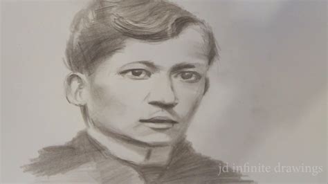 jose rizal writing drawing|HOW TO DRAW DR.JOSE RIZAL using pencil .